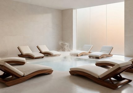Tranquil thermal spa and relaxation room